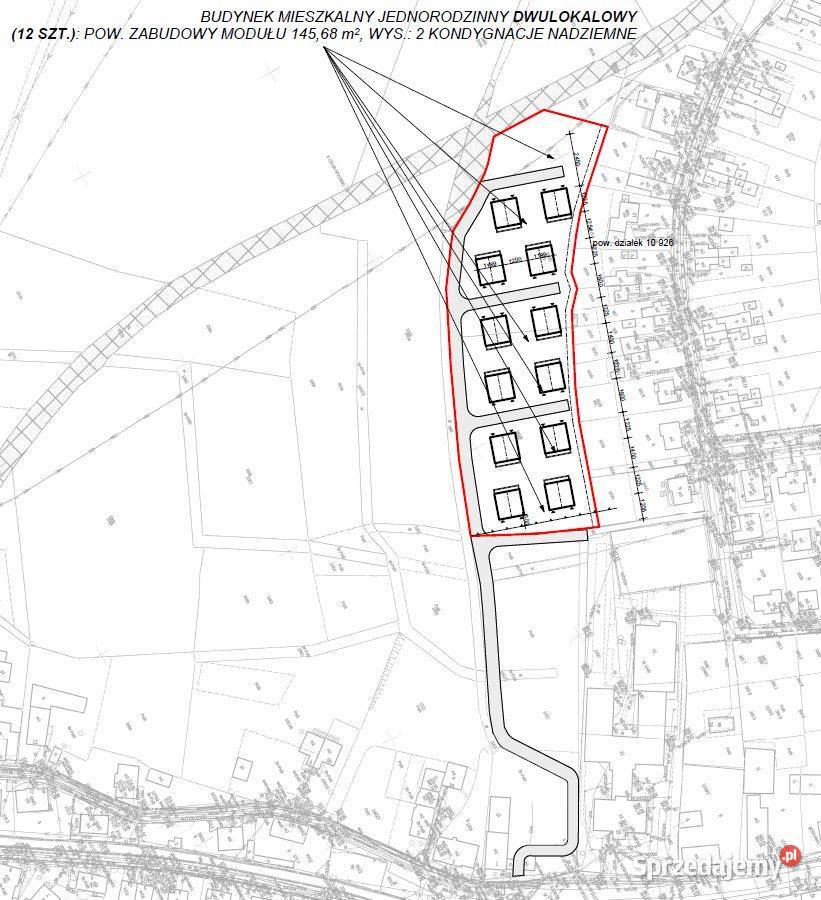 Działka inwestycyjna 10 926 m 24 lokale Bielawa Nieruchomości