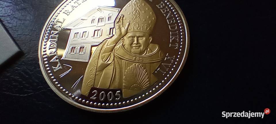 Stare monety Medal Benedykt XVI 2005 164 Lesko