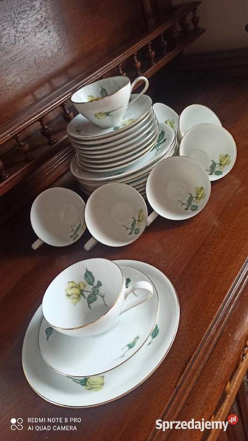 Filiżanka z talerzykiem deserowym Rosenthal Porcelana i szkło Gdańsk