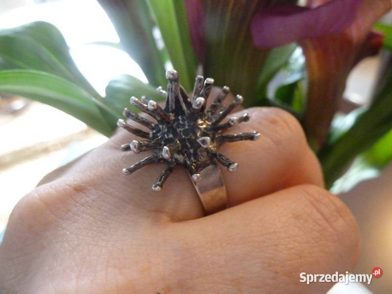 pierścionek srebrny jeżyk Radom