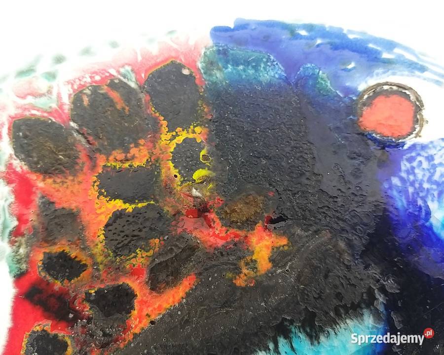 Patera ceramiczna ryba dekoracja fat lava Janaky Bronisze sprzedam