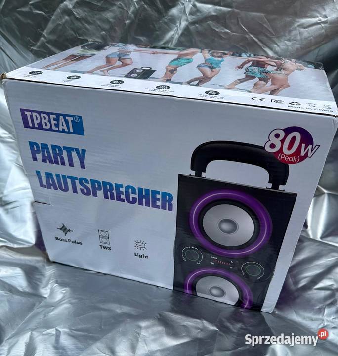 Głośnik Bluetooth TPBEAT led rgb Party speaker Osięciny
