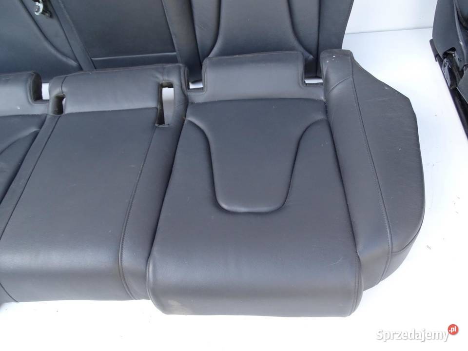 FOTELE FOTEL KANAPA KOMPLET SKÓRA CZARNE AUDI A4