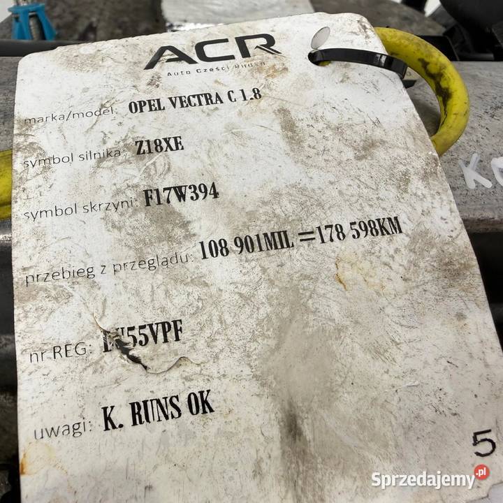 SILNIK Z18XE Opel Corsa C Tigra II B Saab 93 93 lubelskie Chełm