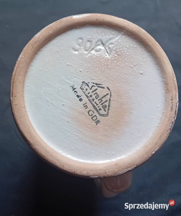Ceramiczny kufel Fat Lava Strehla DDR lata 60e Porcelana i szkło wielkopolskie Koźminek