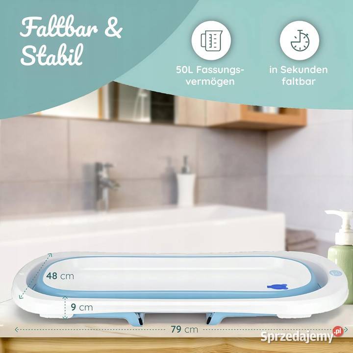 Składana wanna dziecka 50L mazowieckie Myszyniec sprzedam