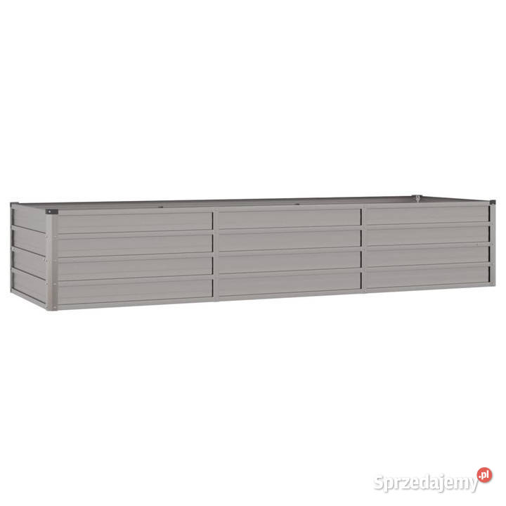Podwyższona donica rdzawa 240x80x45 stal Warszawa