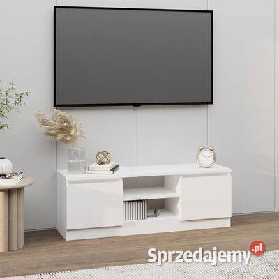 vidaXL Szafka pod TV z drzwiczkami biała Warszawa