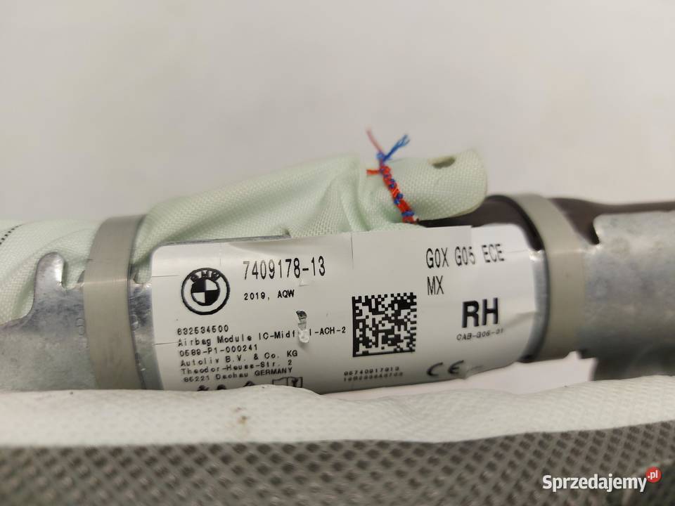 BMW G05 X5 30d 2019r KURTYNA AIRBAG LEWA 7409178