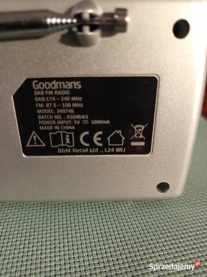 Radio turystyczne cyfrowe Goodmans 349746 DABFM Warszawa