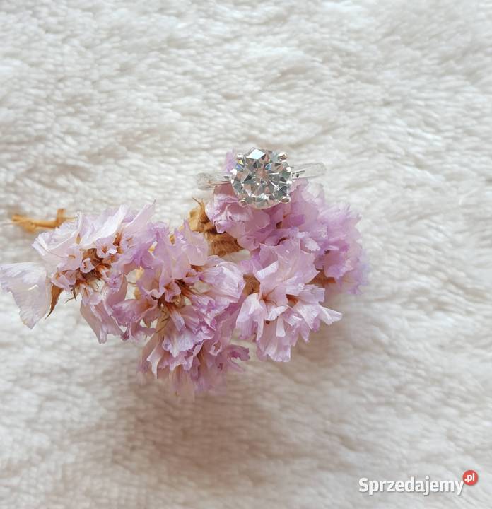 Nowy pierścionek srebrny kolor pojedyncza zachodniopomorskie Szczecin