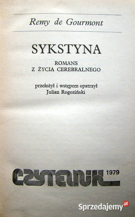 Sykstyna romans z życia Cerebralnego Remy de Limanowa