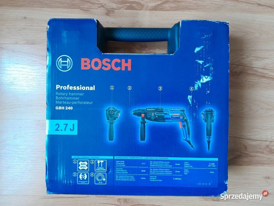 Młotowiertarka udarowa BOSCH GBH 240 27 J dolnośląskie Polkowice