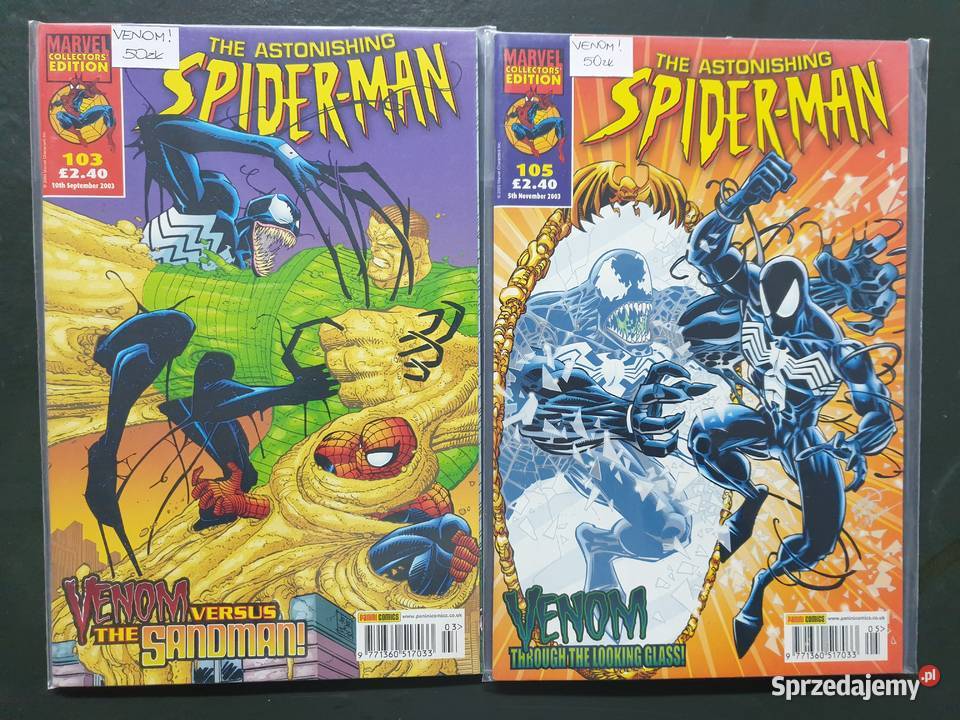 Carnage Venom zestaw 19 oryginalnych komiksów Gdynia