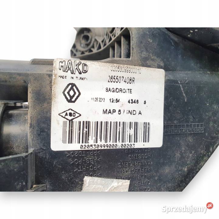 LAMPA PRAWA Renault Clio IV kombi tylna tylnia Chełm