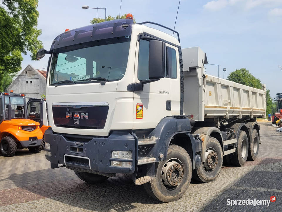 Samochód ciężarowy czteroosiowy MAN TGS 35.400 8x4 wywrotka hydroburta