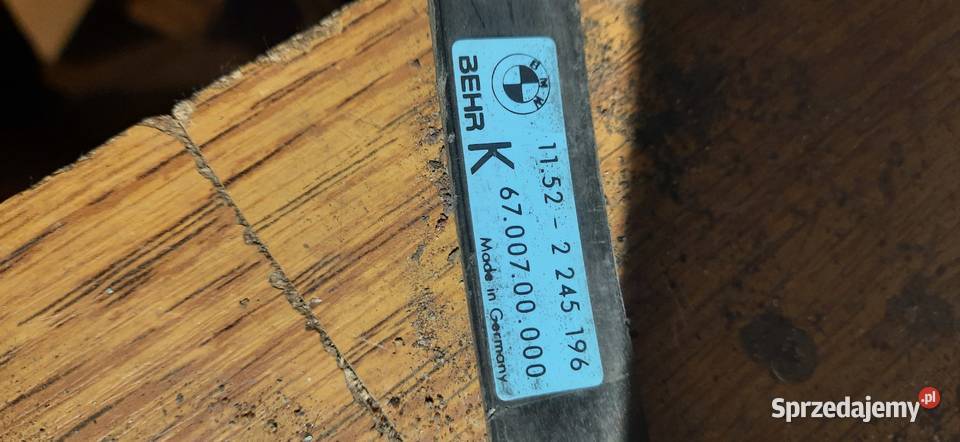 WENTYLATOR CHŁODNICY BMW 5 E34 25 TDS 6600100000 Układ chłodzenia dolnośląskie