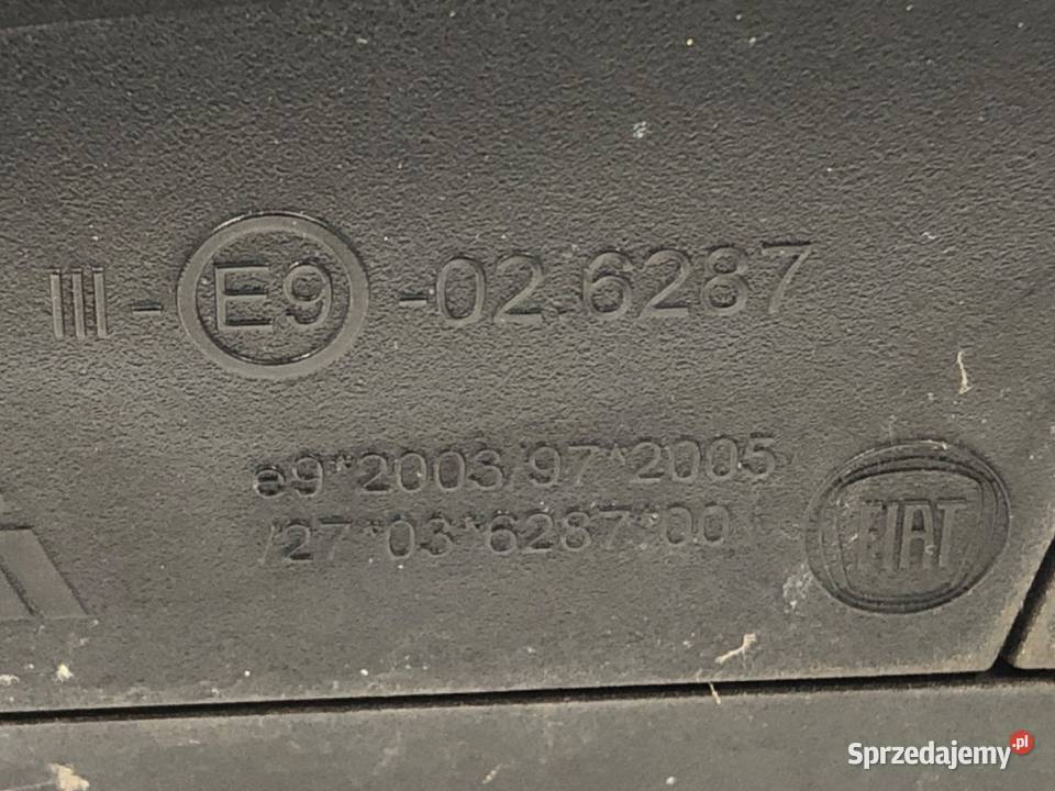 LUSTERKO PRAWY FIAT DOBLO II Van minibus osobowe sprzedam