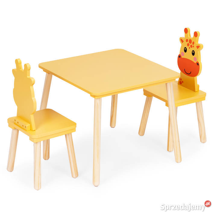 Zestaw mebli dzieci stolik 2 krzesła żyrafa sprzedam