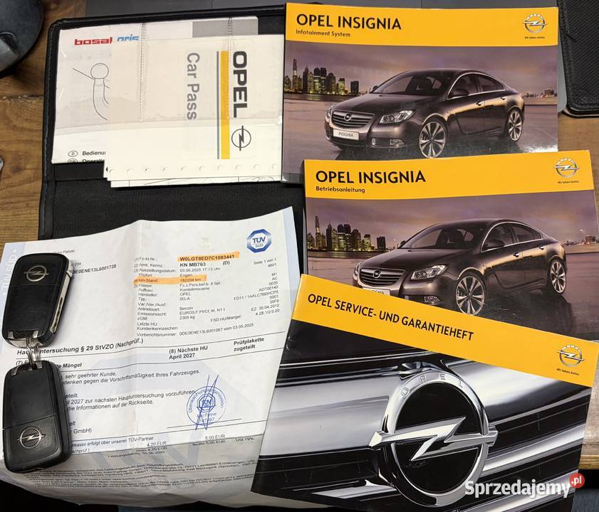 OPEL Insignia moc 220 AUTOMAT Bogata Wersja 2012