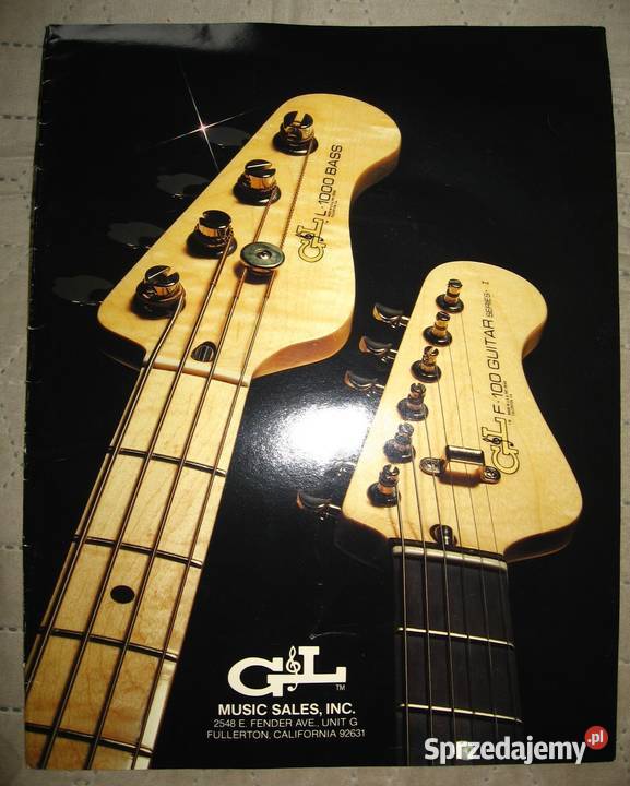 GL Guitars brochure catalog katalog gitar pomorskie Kępice sprzedam