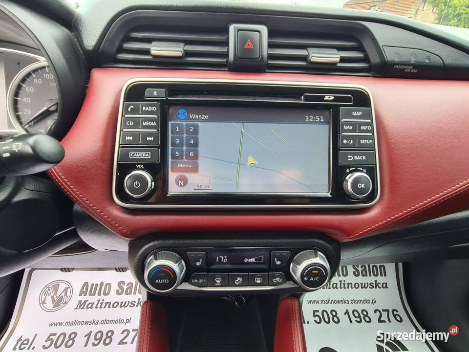Nissan Micra BOSE Navi Kamera PDC Skóra Grzane czujnik zmierzchu Wągrowiec