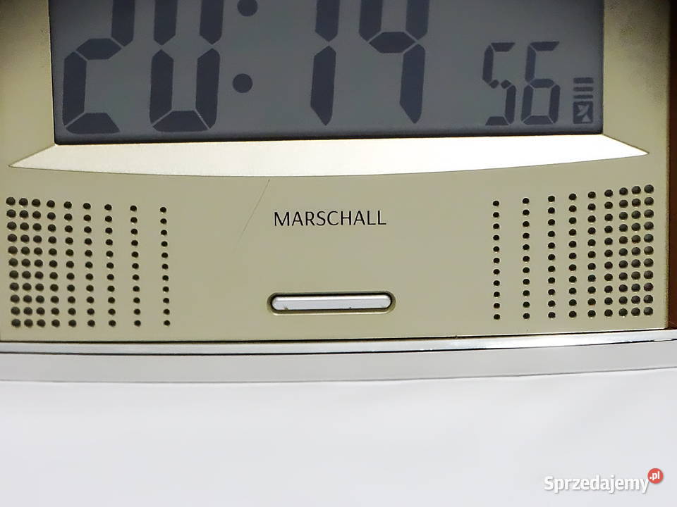 Mówiący radiowy zegarbudzik z termometrem stołowy Zegary Biłgoraj sprzedam