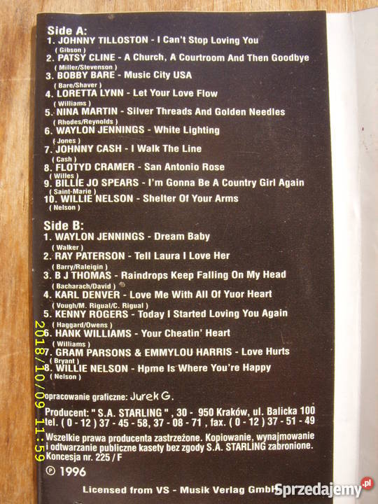 COUNTRY kaseta countrywestern hits dolnośląskie