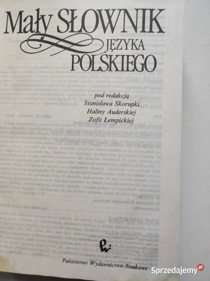 Mały Słownik Języka Polskiego Państwowe Książki i Podręczniki Kielce