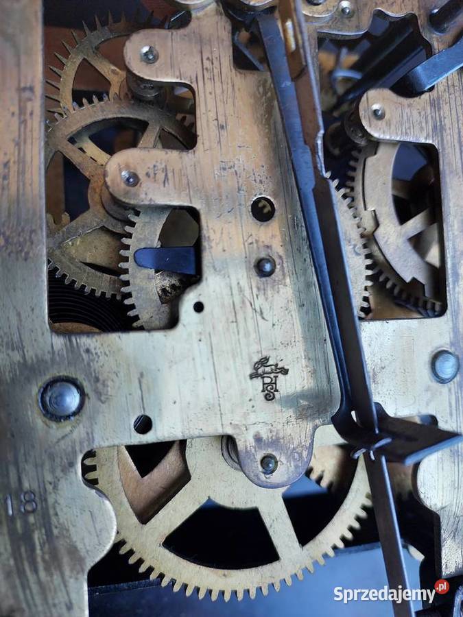 Stary zegar ścienny PHS przedwojenny sprawny Tczew