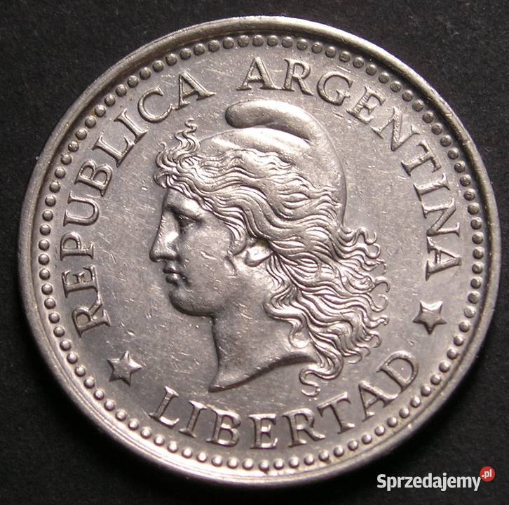 Argentyna 50 centavos 1958 stan 2 Łódź
