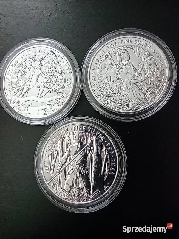 Srebrne monety kolekcjonerskie z serii Mity i Legendy