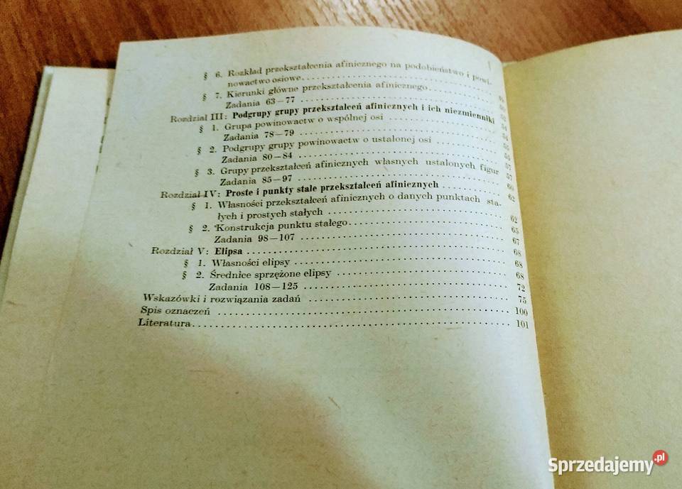 Urok przekształceń afinicznych Jerzy Bednarczuk pomorskie Gdańsk sprzedam