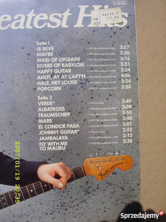 Pop LP RICKY KINGGREATEST HITS CBS Wołów