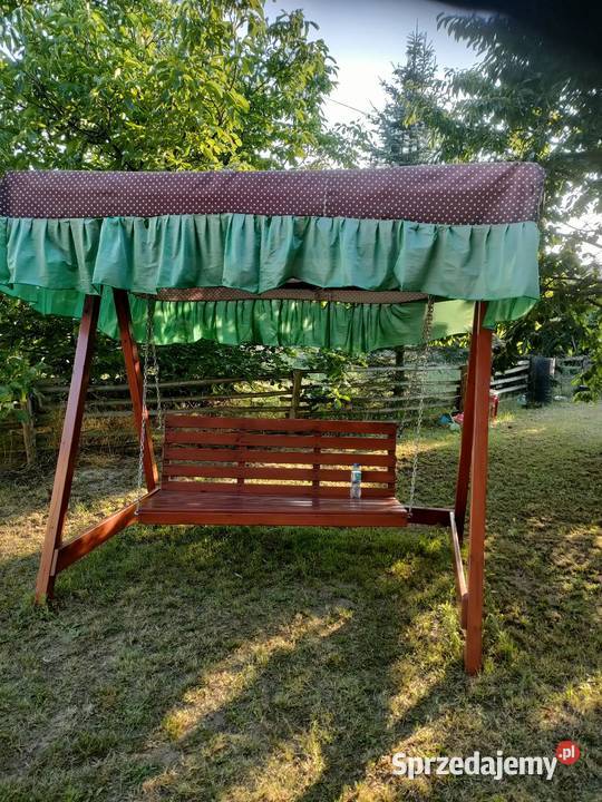 Duża drewniana huśtawka ogrodowa Tomaszów Mazowiecki