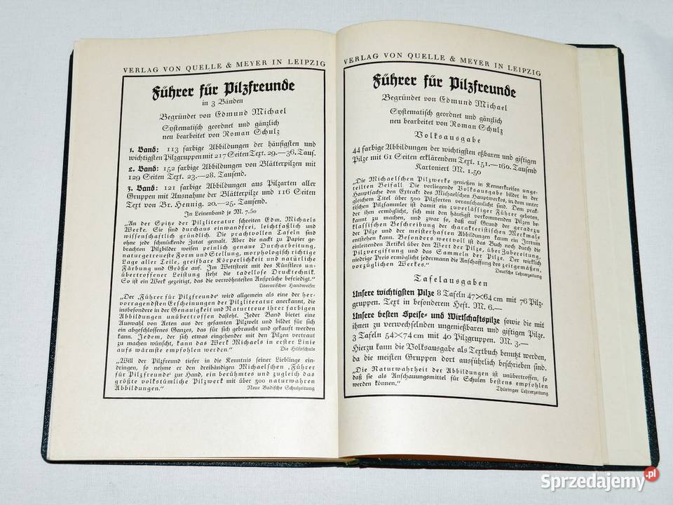 Fhrer fr Pilzfreunde EMichael RSchulz Tom 3 Wyd Bydgoszcz sprzedam