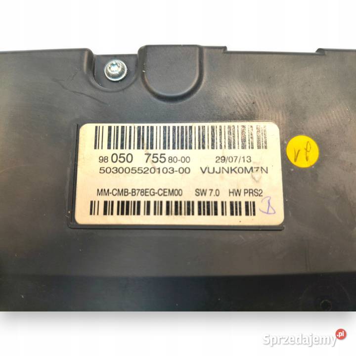 LICZNIK ZEGARY 9805075580 Citroen C4 Picasso II lubelskie