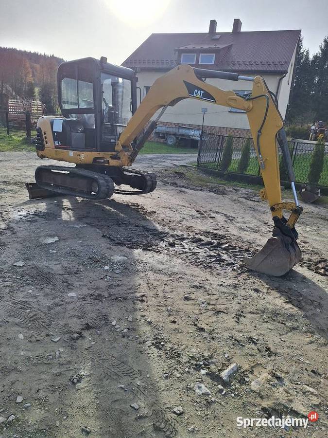 Minikoparka caterpillar 3025 cat Gąsiennice Koparki małopolskie Marcinkowice