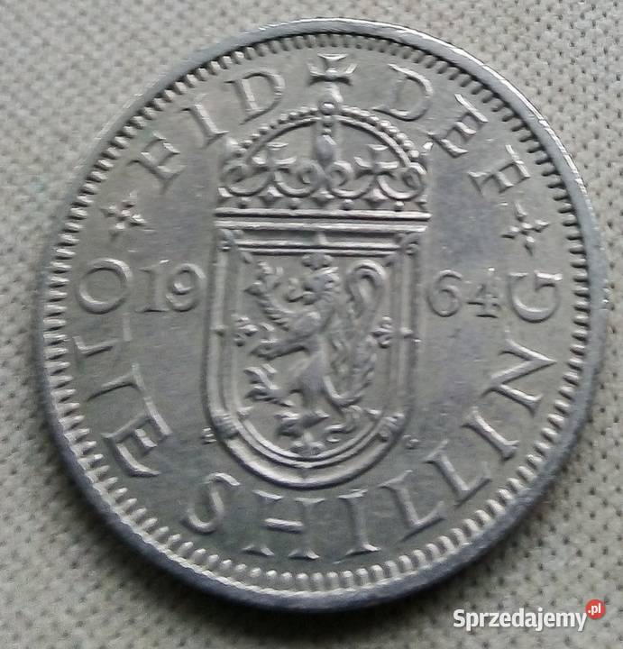 WIELKA BRYTANIAONE SHILLING1964 r
