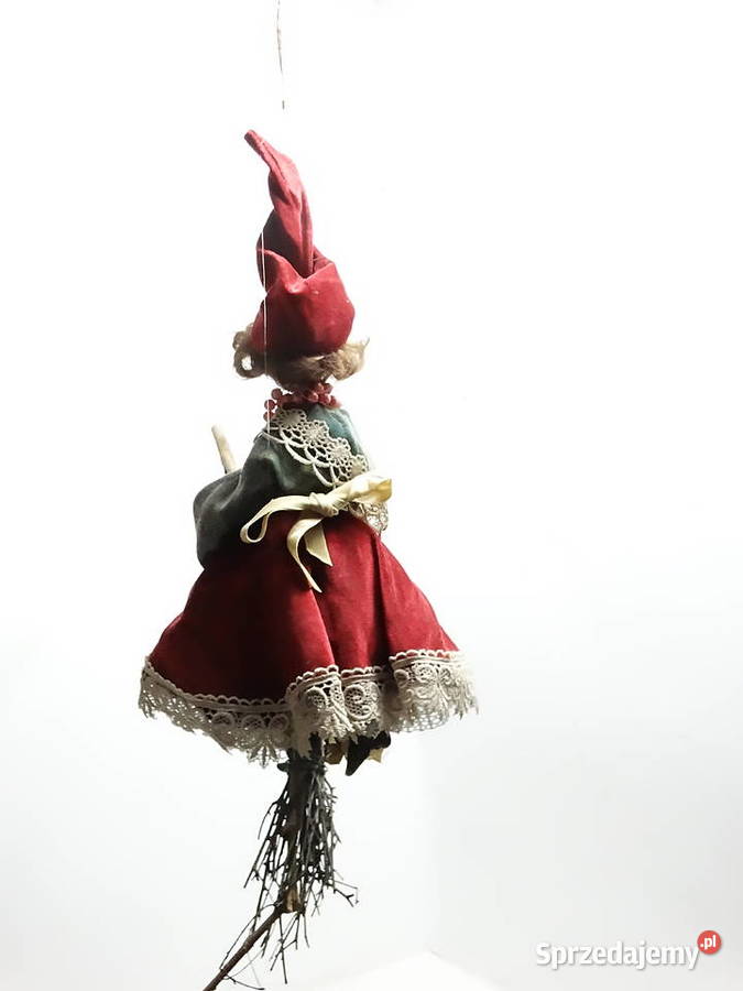 Duża Lalka Czarownica Baba Jaga Na Miotle Biłgoraj sprzedam