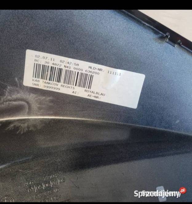 Bmw K1600GT K 1600 GT GTL 1116 OSŁONA ZBIORNIKA Pozostałe Nowy Tomyśl