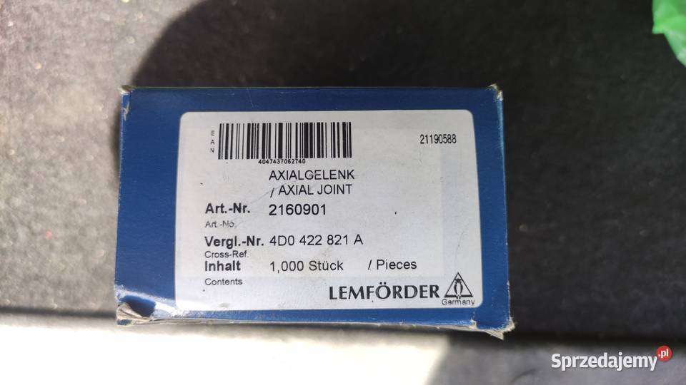 LEMFORDER DRĄŻEK KIEROWNICZY 2160901 Lublin