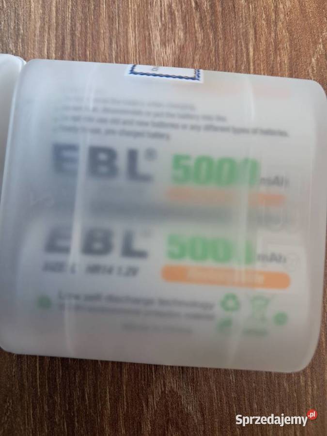 nowe akumulatorki EBL R20 5000Ah 4 Sandomierz