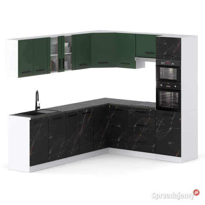 Kuchnia Narożna Z Blatem Duża 46m Biała Elbląg