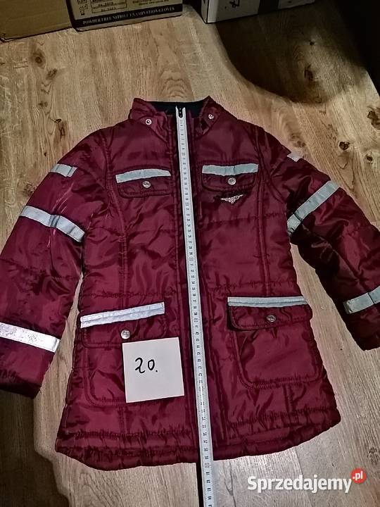 Kurtka zimowa długa Paszczyk bordowy 122 20 Olsztyn