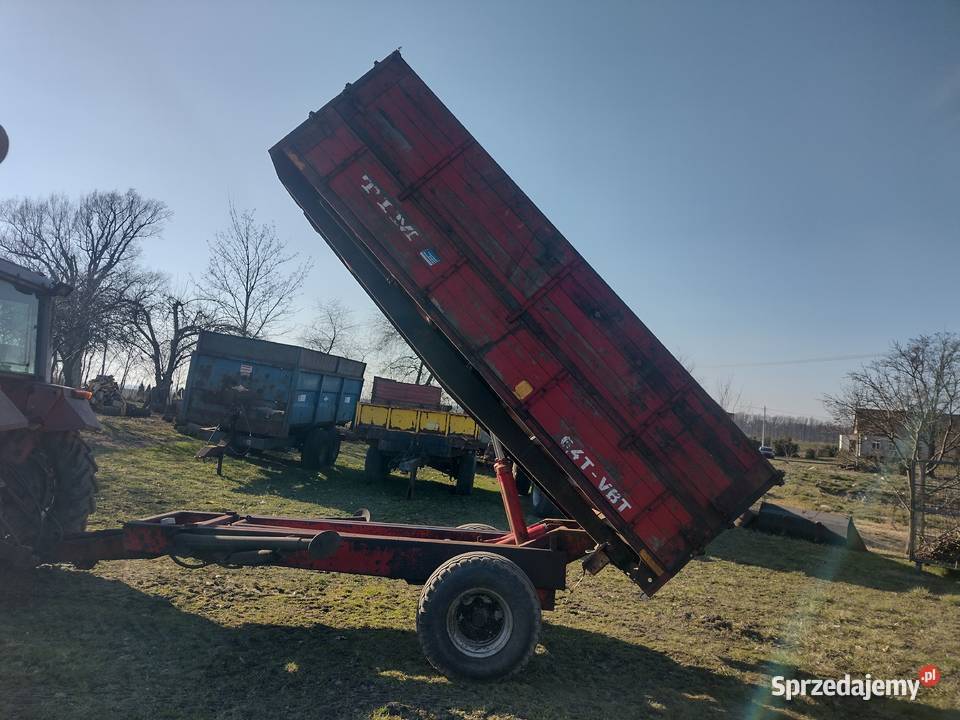Przyczepa rolnicza parabola wysokość podnoszenia Sośno
