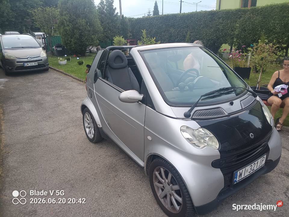 Smart Fortwo Cabrio 180km śląskie Sosnowiec sprzedam