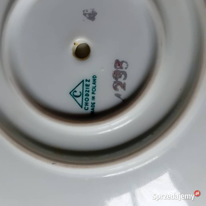 Sosjerka porcelanowa Chodzież PRL Sygnatura X Koźminek