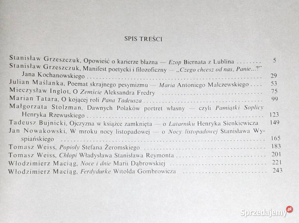 Arcydzieła Literatury Polskiej Interpretacje Tom