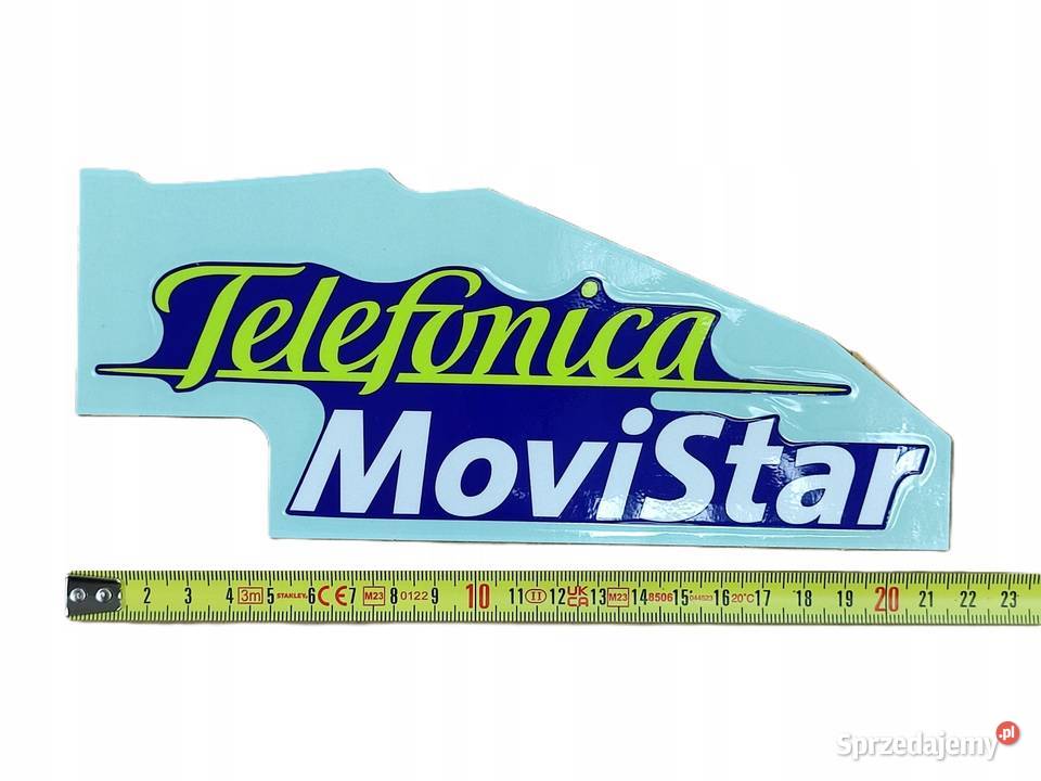 NAKLEJKA TELEFONICA MOVISTAR NA ZADUPEK PRAWA sprzedam